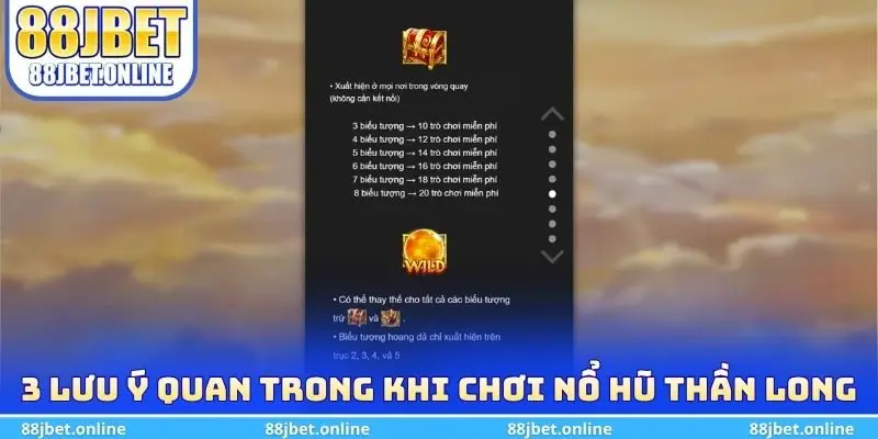 3 lưu ý quan trong khi chơi nổ hũ Thần Long
